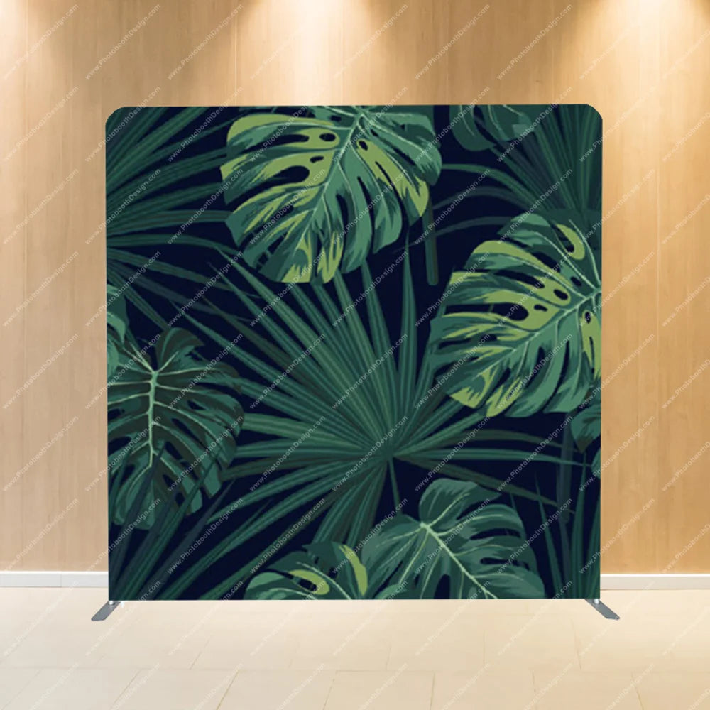 Deep Jungle Monstera – Pillow Cover Backdrop