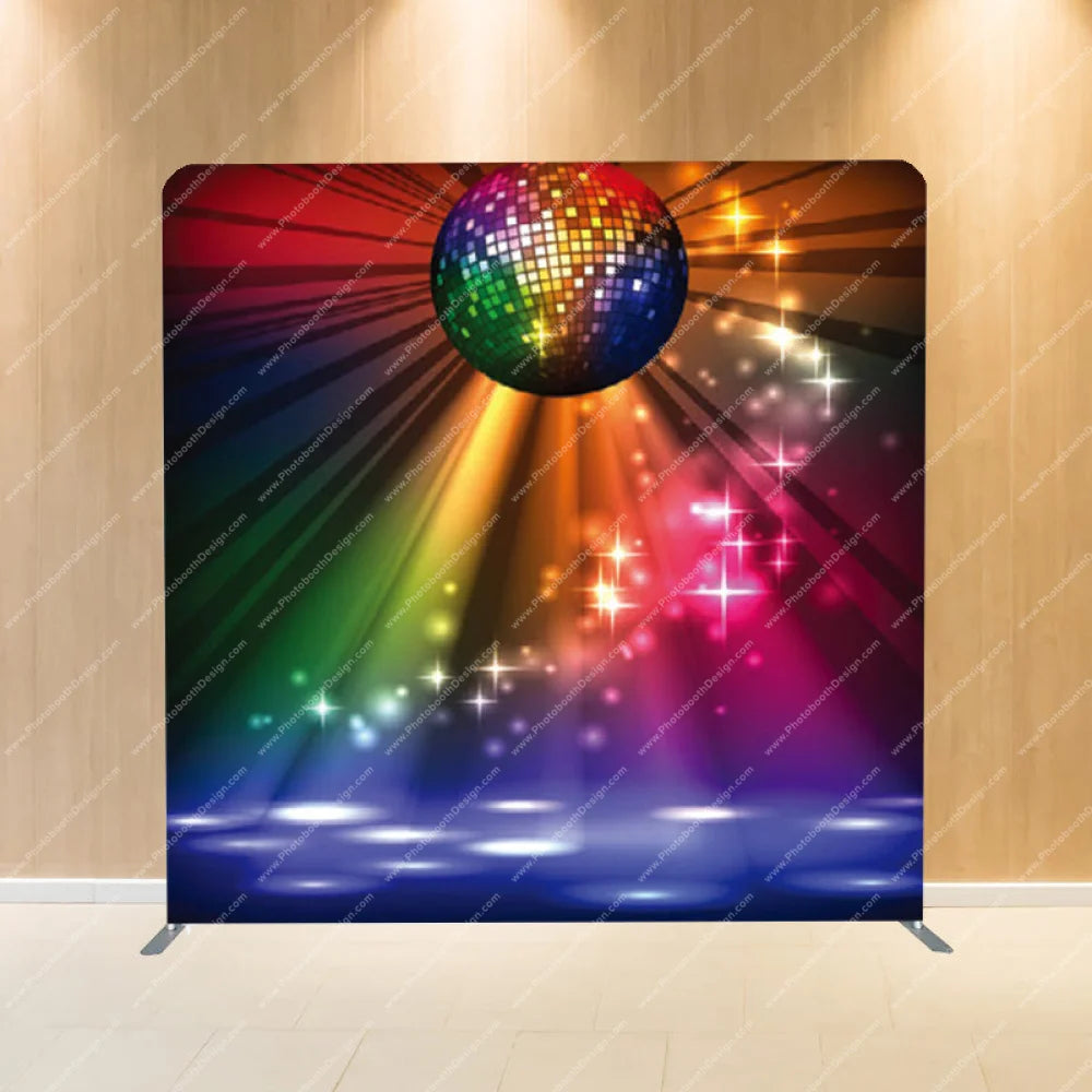 Disco Fever Spectrum - Pillow Cover Backdrop Backdrops