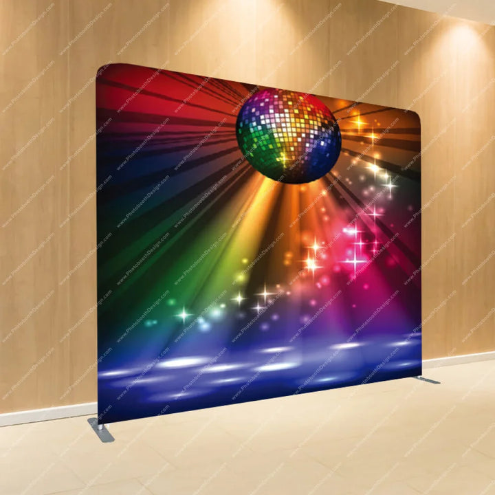 Disco Fever Spectrum - Pillow Cover Backdrop Backdrops