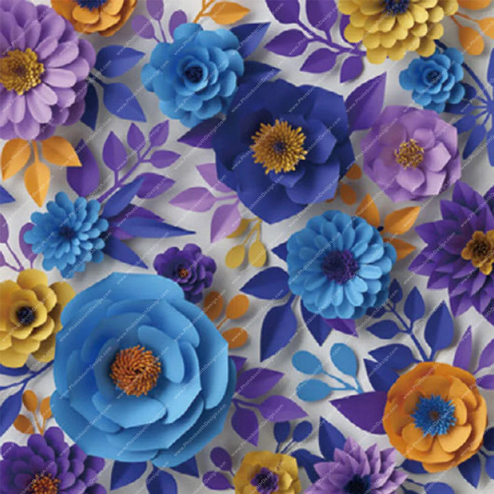 Festival Florals Indigo – Pillow Cover Backdrop