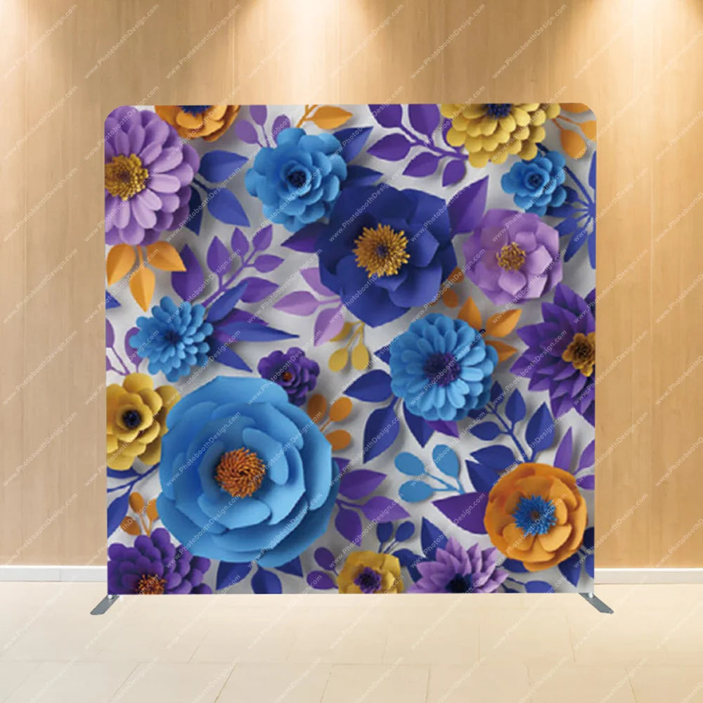 Festival Florals Indigo – Pillow Cover Backdrop