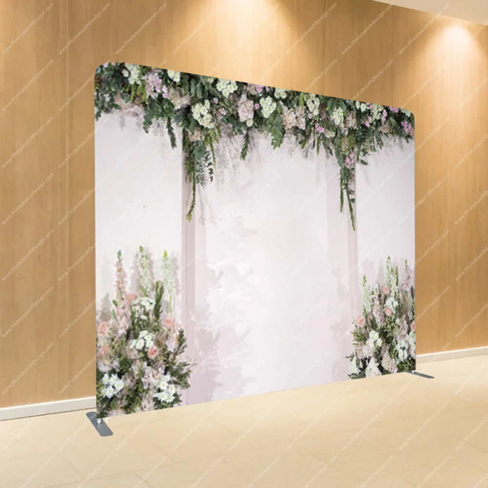 Floral Archway Aisle – Pillow Cover Backdrop