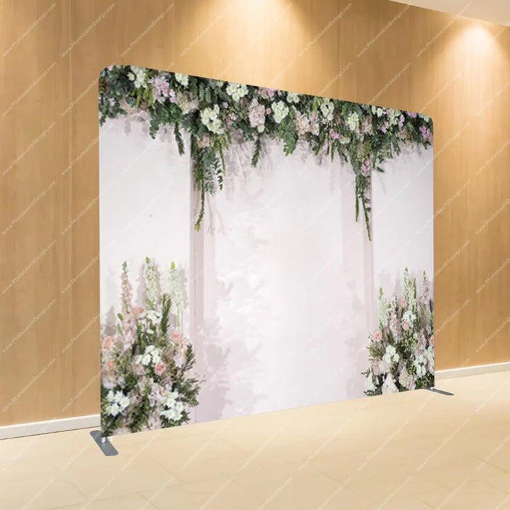 Floral Archway Aisle – Pillow Cover Backdrop