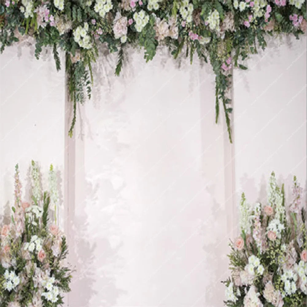 Floral Archway Aisle – Pillow Cover Backdrop
