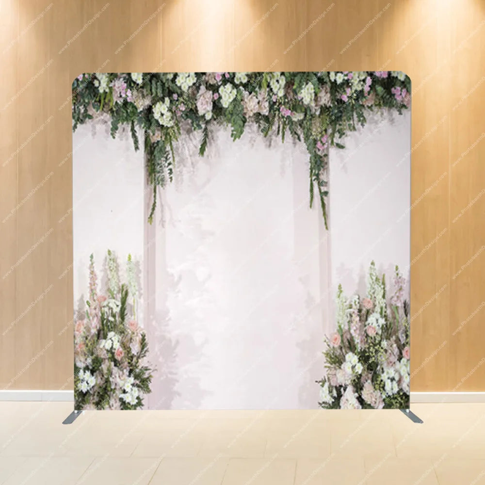 Floral Archway Aisle – Pillow Cover Backdrop