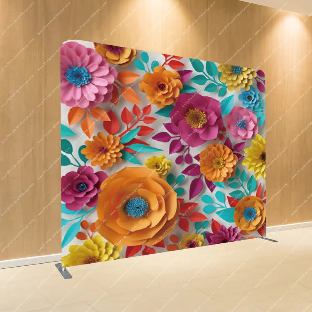 Floral Fiesta - Pillow Cover Backdrop Backdrops