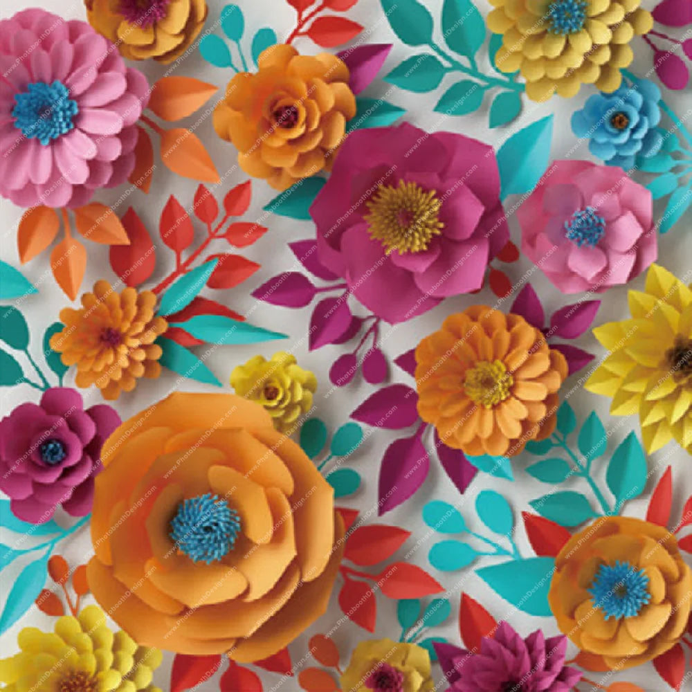 Floral Fiesta - Pillow Cover Backdrop Backdrops