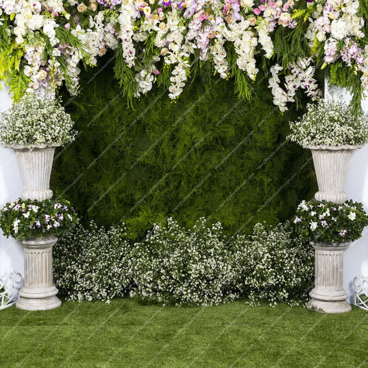 Flower Arches - Pillow Cover Backdrop Backdrops