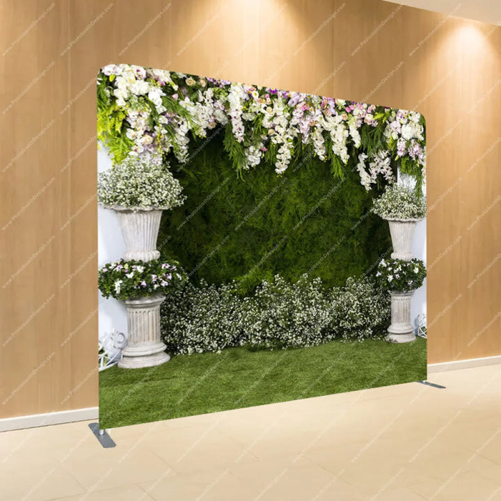 Flower Arches - Pillow Cover Backdrop Backdrops