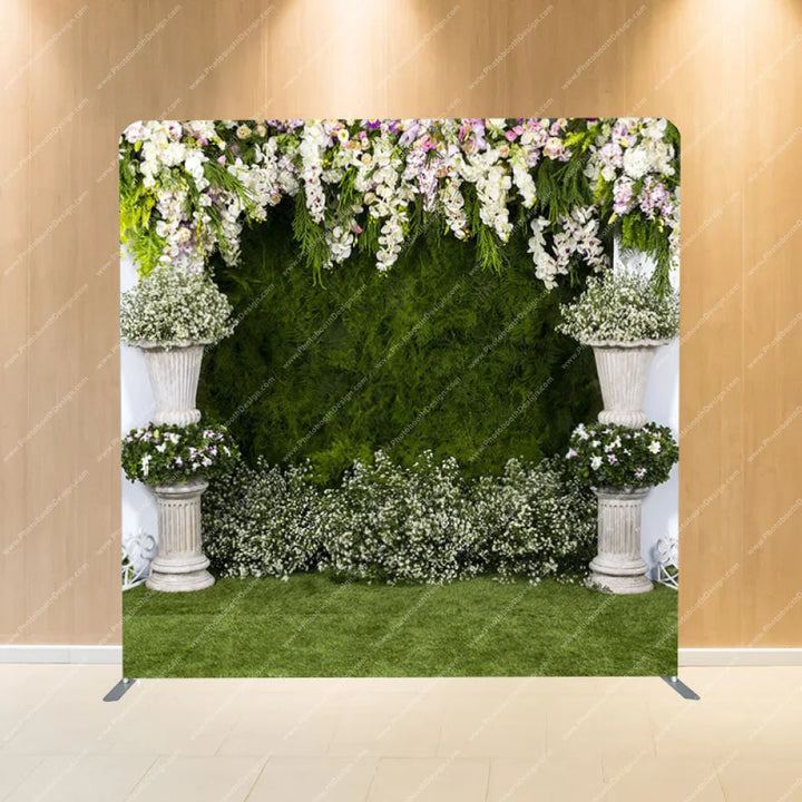 Flower Arches - Pillow Cover Backdrop Backdrops