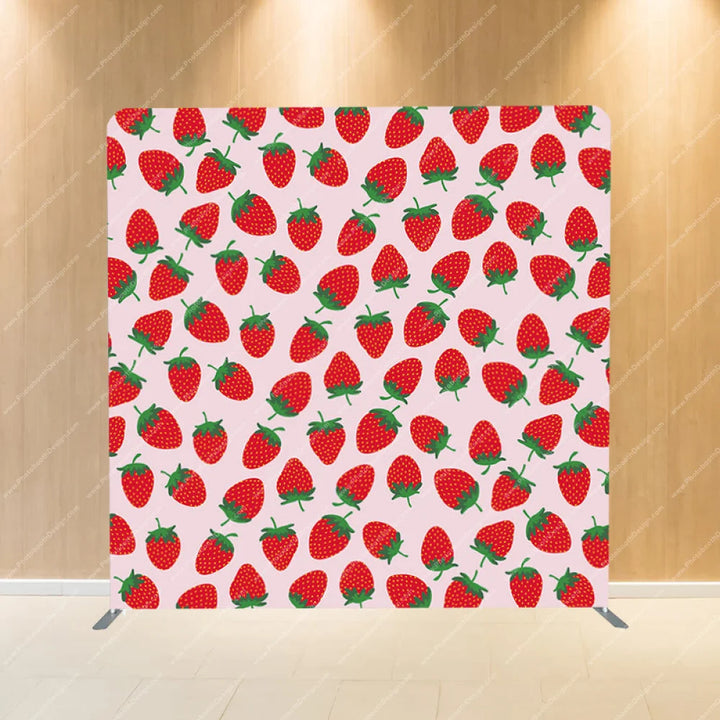 Fruity Strawberries - Pillow Cover Backdrop Backdrops