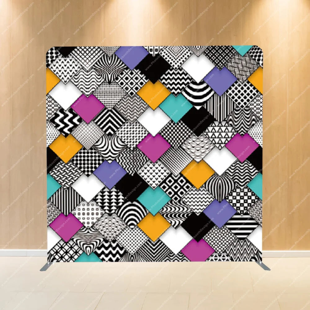 Funky Pattern Mix - Pillow Cover Backdrop Backdrops
