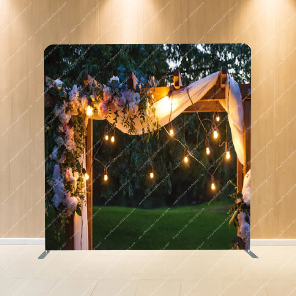 Garden Pergola Lights – Pillow Cover Backdrop