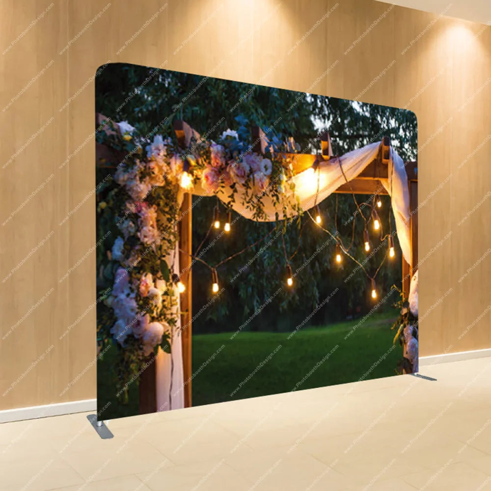 Garden Pergola Lights – Pillow Cover Backdrop