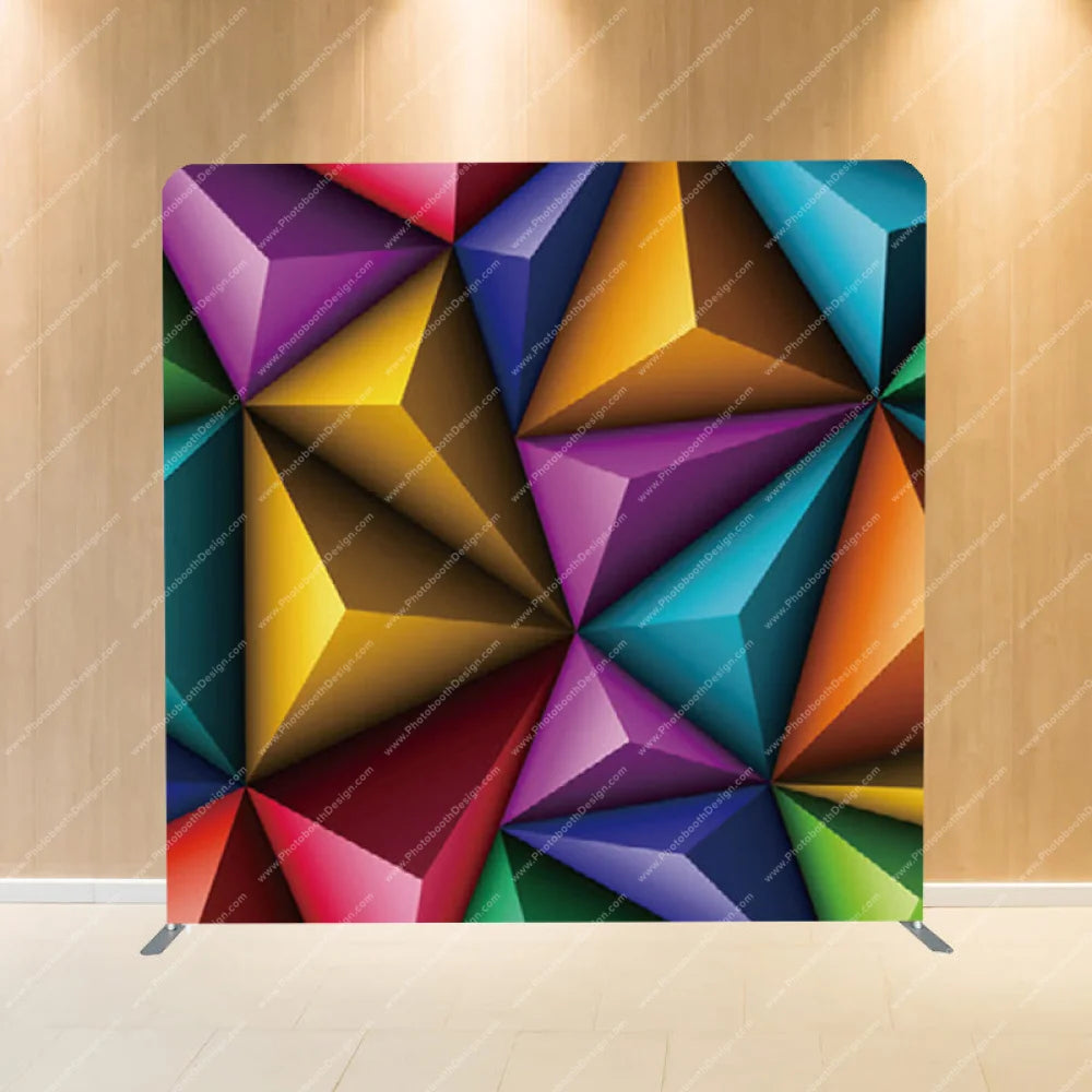 Geometric Color Burst - Pillow Cover Backdrop Backdrops
