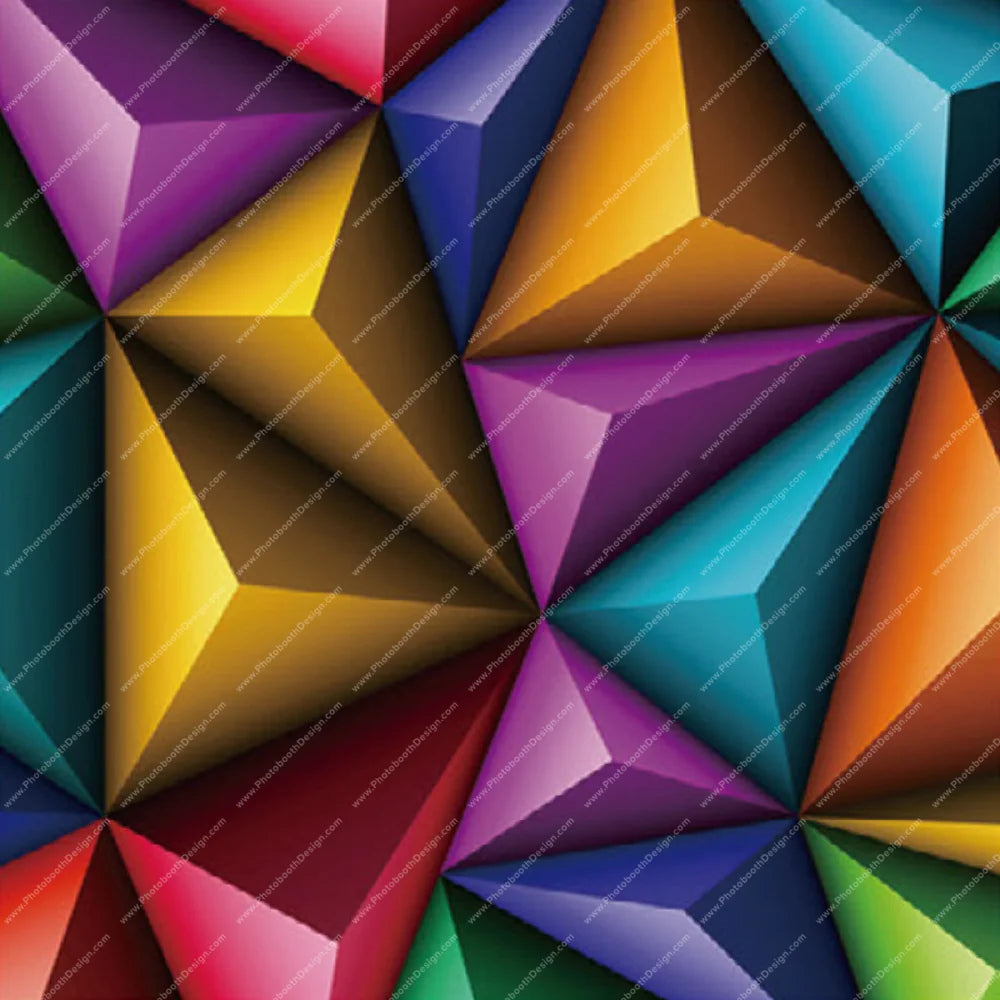 Geometric Color Burst - Pillow Cover Backdrop Backdrops