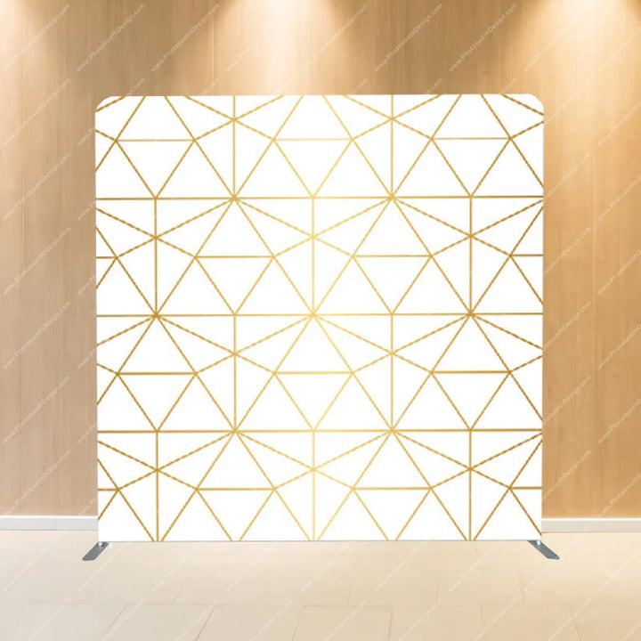 Geometric Gold Lines - Pillow Cover Backdrop