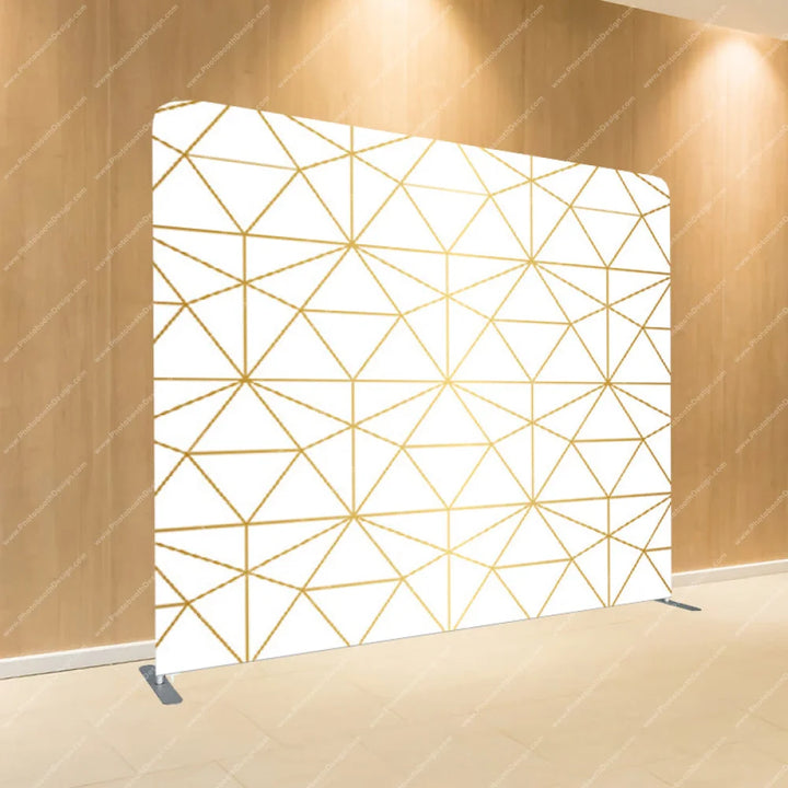 Geometric Gold Lines - Pillow Cover Backdrop