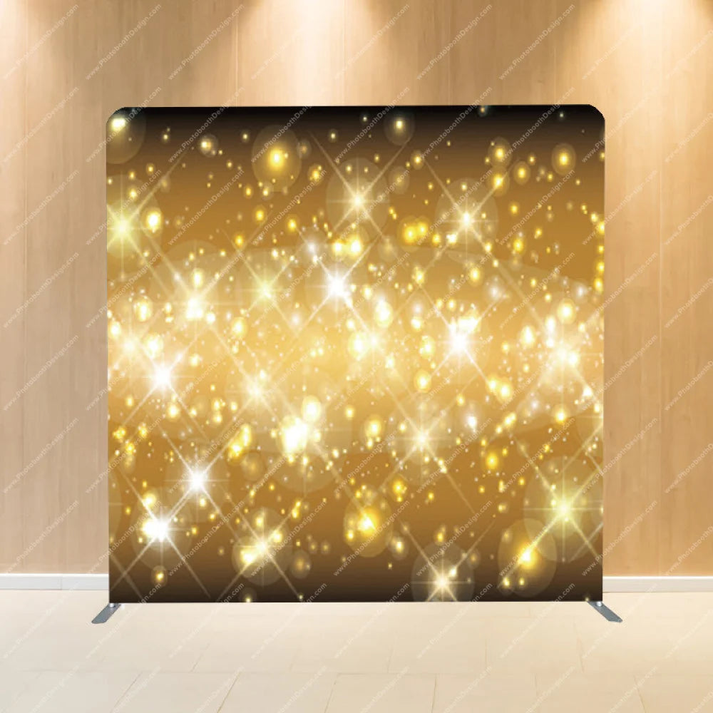 Glittering Gold Dust - Pillow Cover Backdrop Backdrops