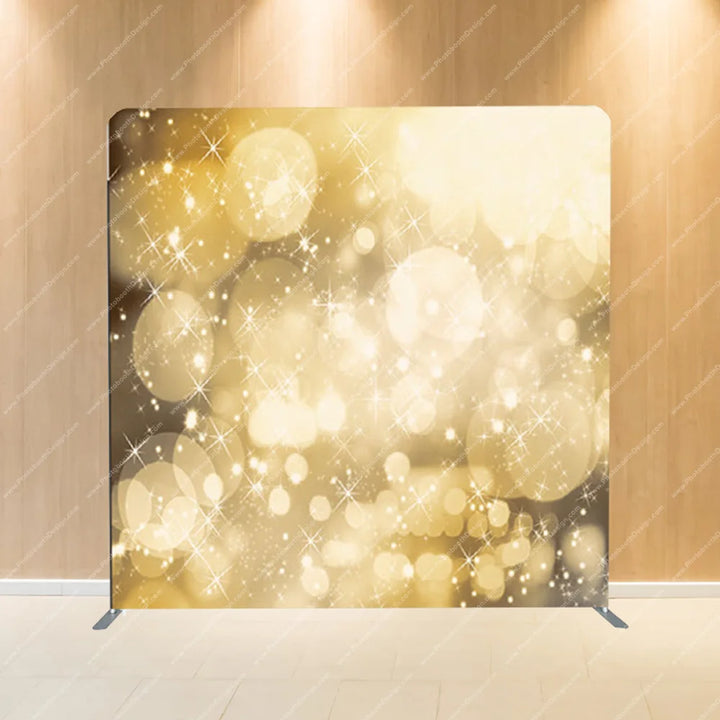 Gold Champagne Bokeh – Pillow Cover Backdrop