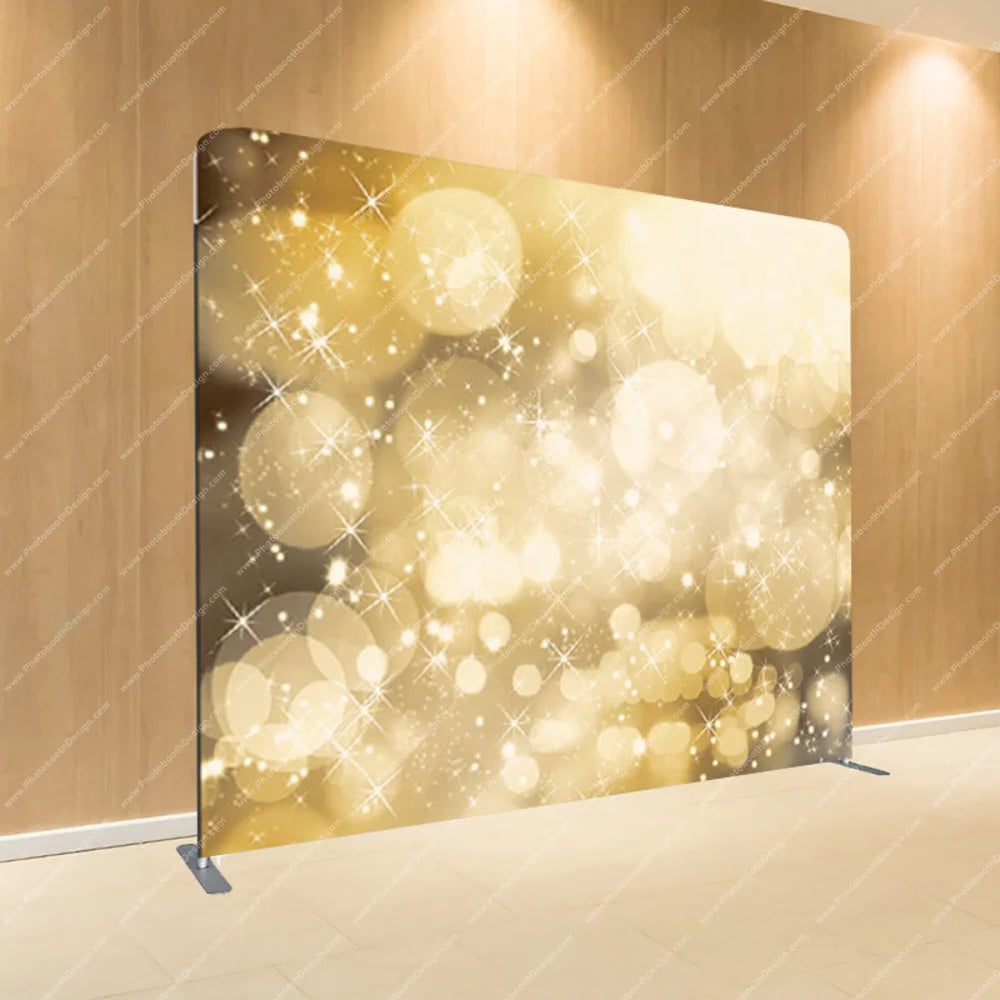 Gold Champagne Bokeh – Pillow Cover Backdrop