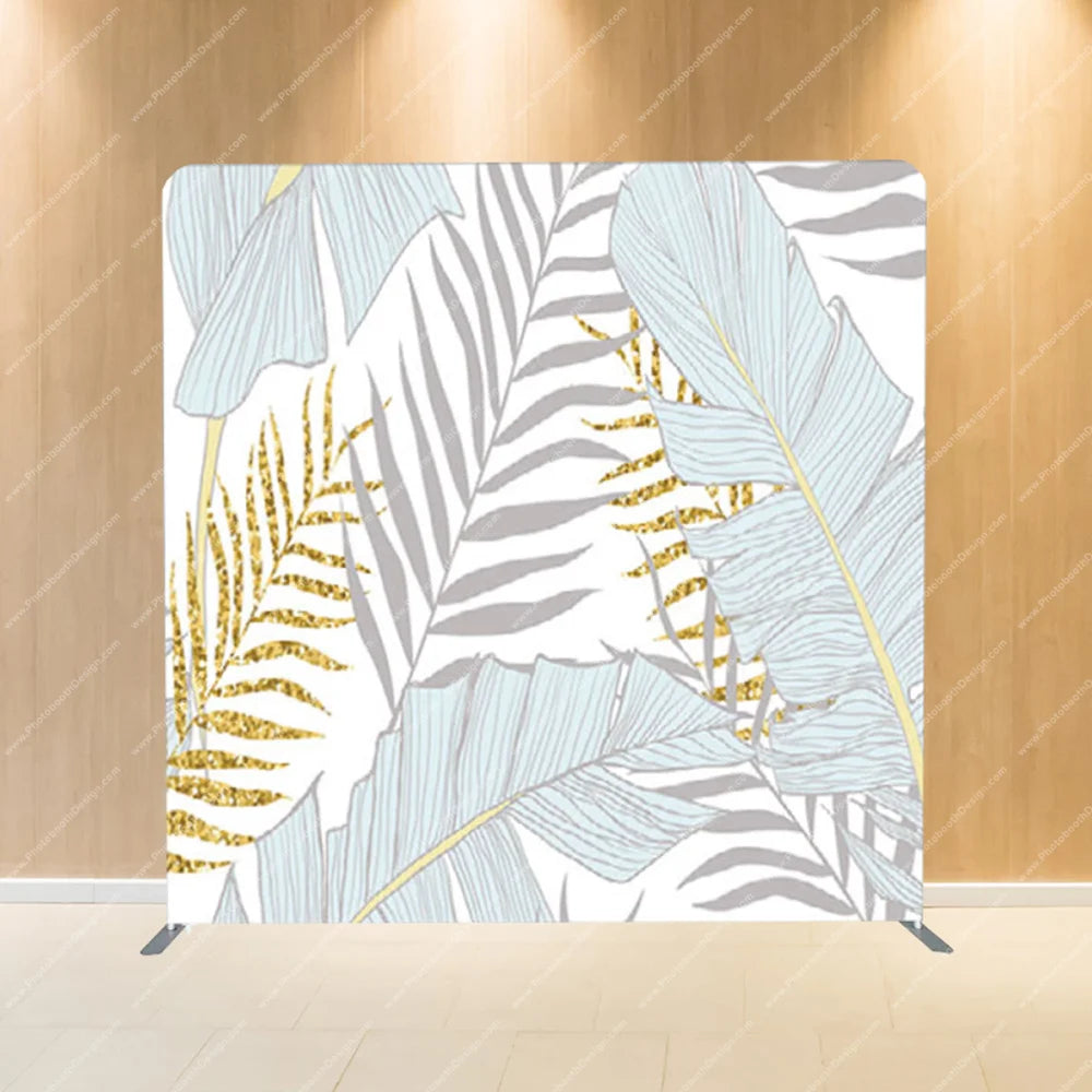 Gold Leaf Elegance – Pillow Cover Backdrop