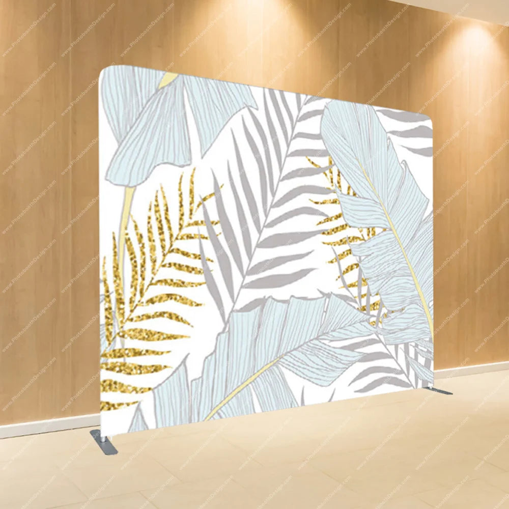 Gold Leaf Elegance – Pillow Cover Backdrop