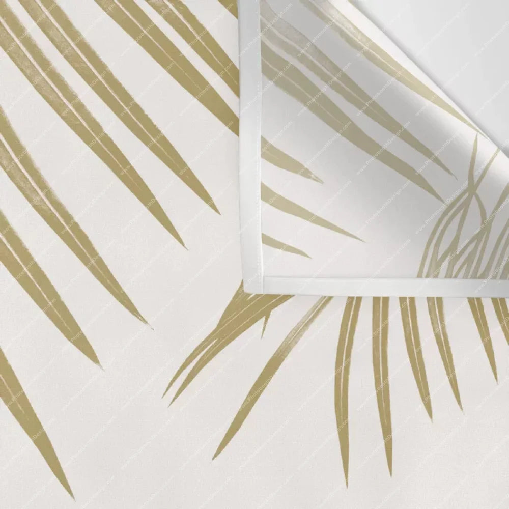 Gold Palm Leaves Dream Wall Tapestry