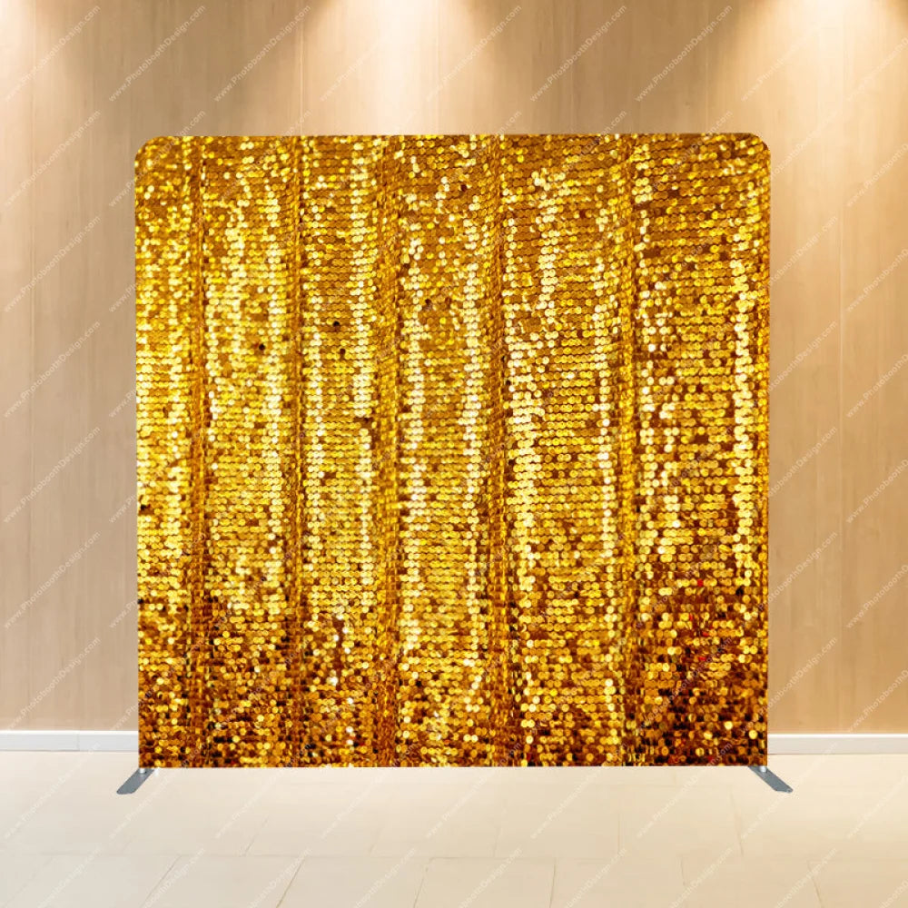 Gold Shimmer Sequin - Pillow Cover Backdrop Backdrops