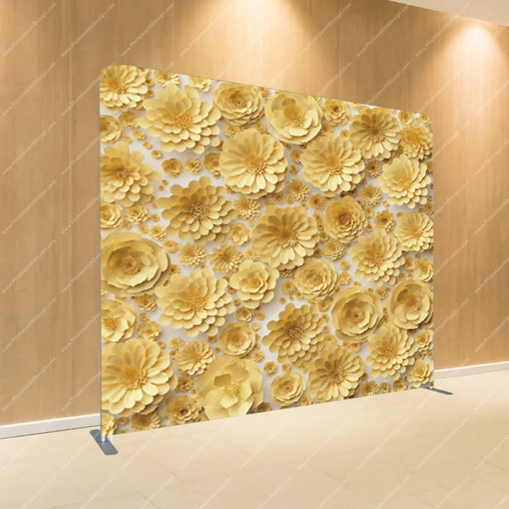 Golden Rose Array - Pillow Cover Backdrop Backdrops
