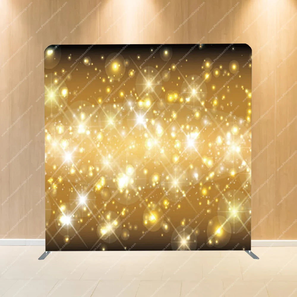 Golden Starburst Glow – Pillow Cover Backdrop