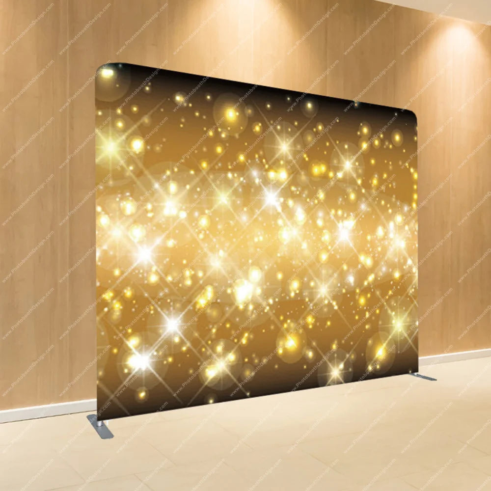 Golden Starburst Glow – Pillow Cover Backdrop
