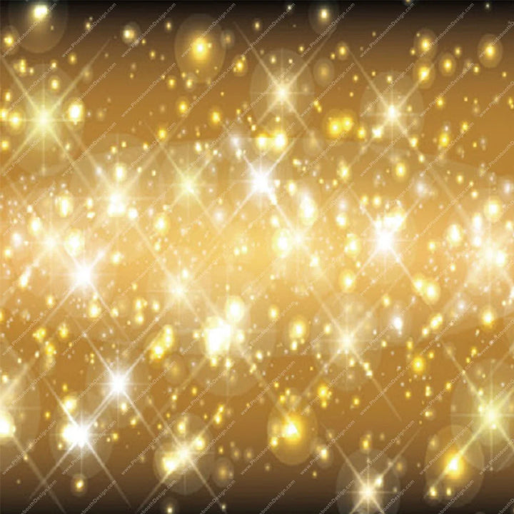 Golden Stardust Bokeh – Pillow Cover Backdrop