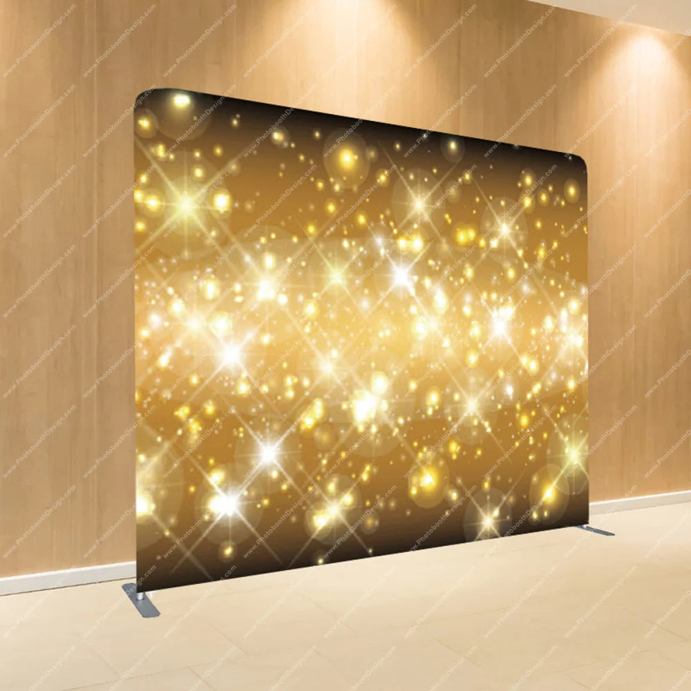 Golden Stardust Bokeh – Pillow Cover Backdrop