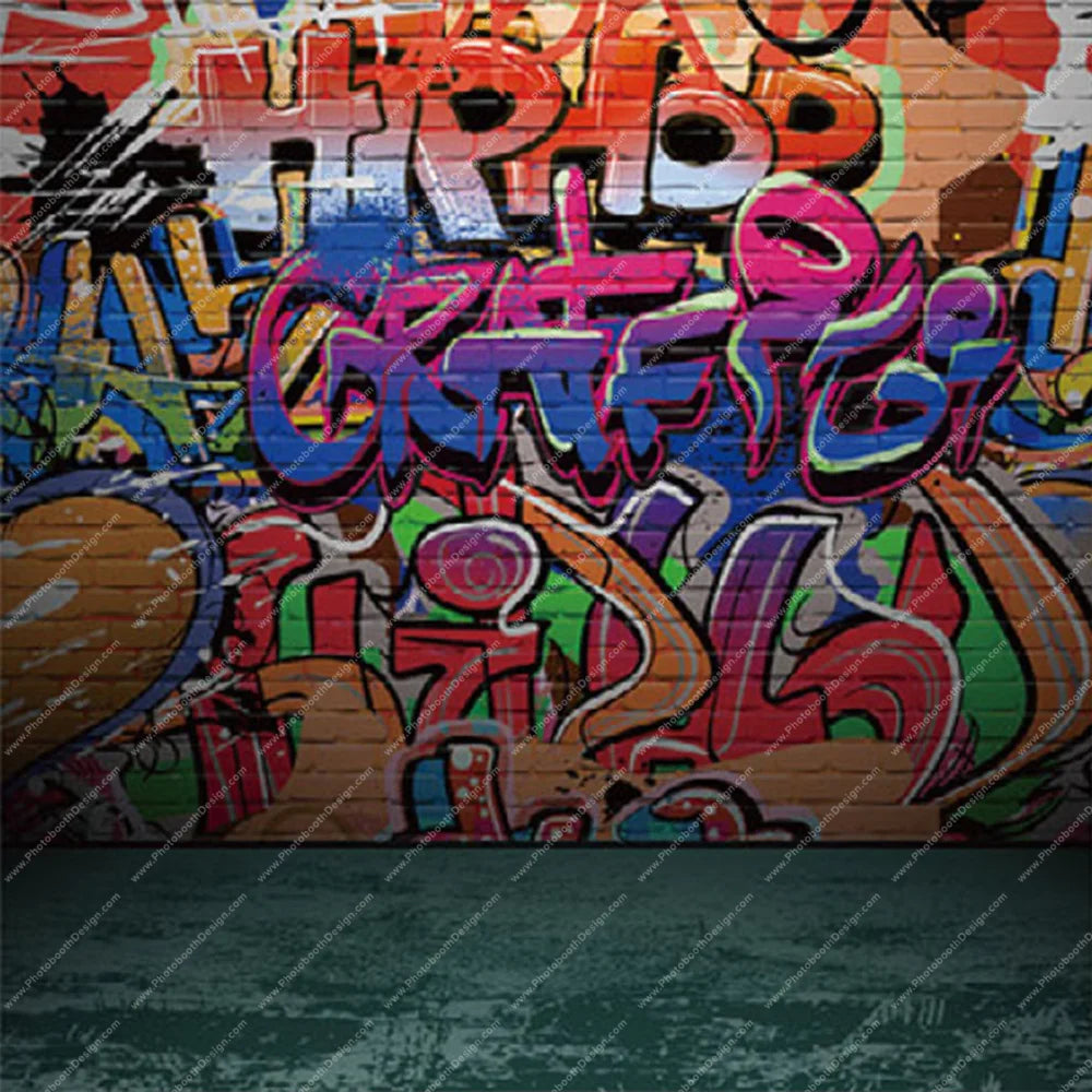 Graffiti Street Wall – Pillow Cover Backdrop