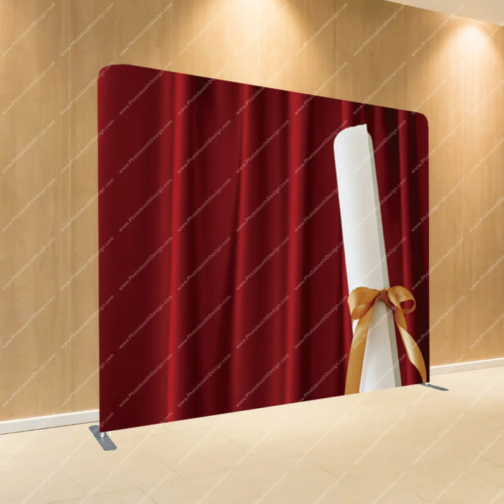 Graudation Elegant Curtain Call - Pillow Cover Backdrop Backdrops