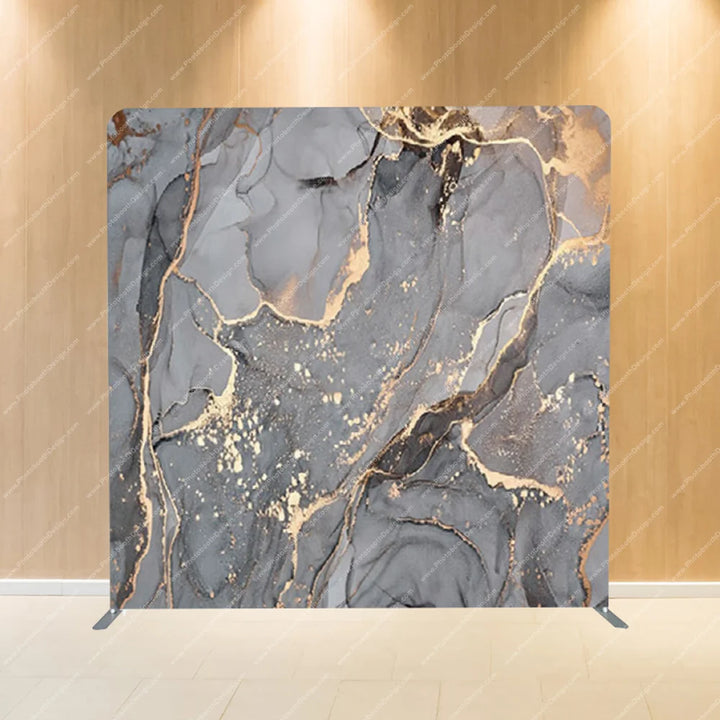 Gray Marble with Gold Veins – Pillow Cover Backdrop