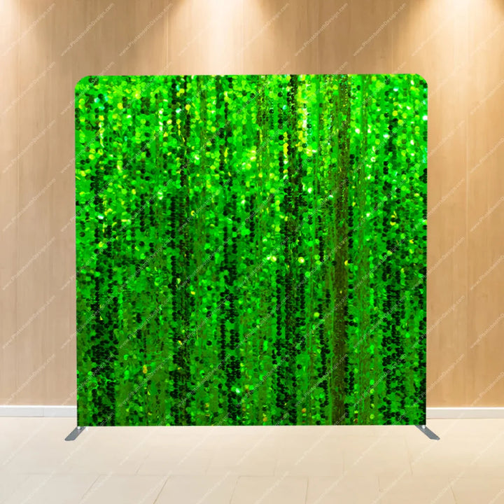 Green Shimmer Sequin - Pillow Cover Backdrop Backdrops