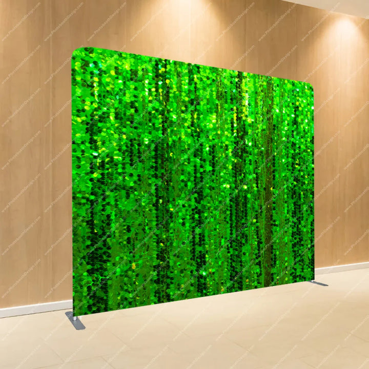 Green Shimmer Sequin - Pillow Cover Backdrop Backdrops