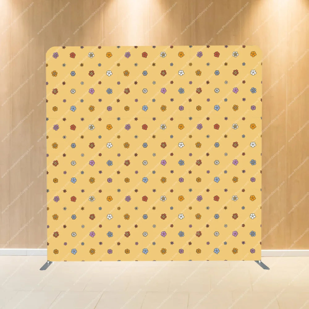 Groovy Pattern Flowers - Pillow Cover Backdrop Backdrops