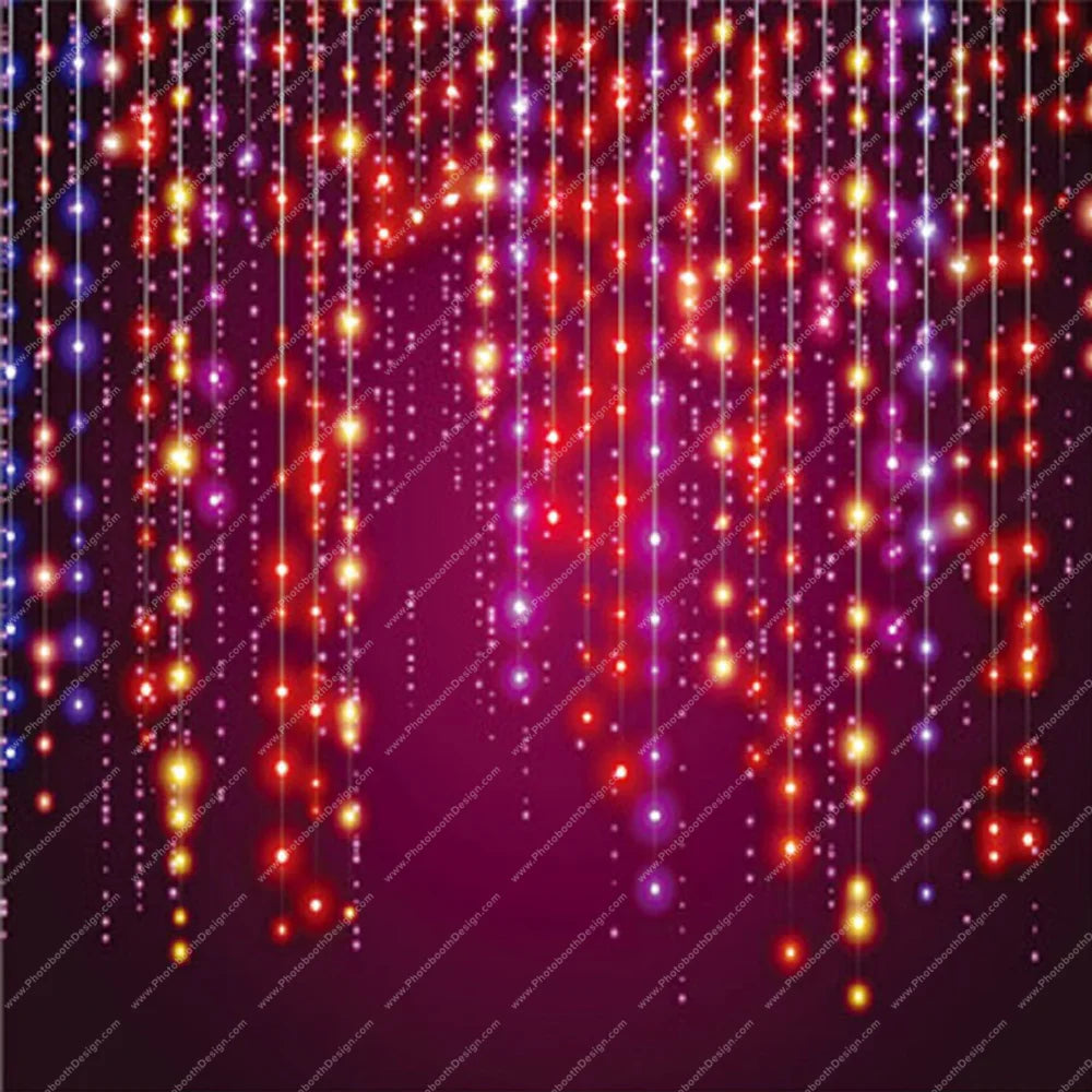 Hanging Lights Curtain – Pillow Cover Backdrop