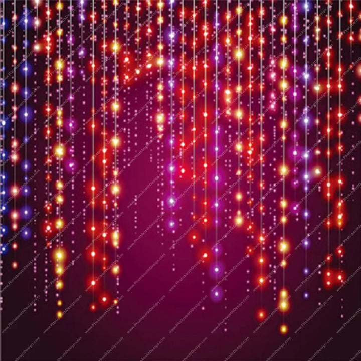 Hanging Lights Curtain – Pillow Cover Backdrop