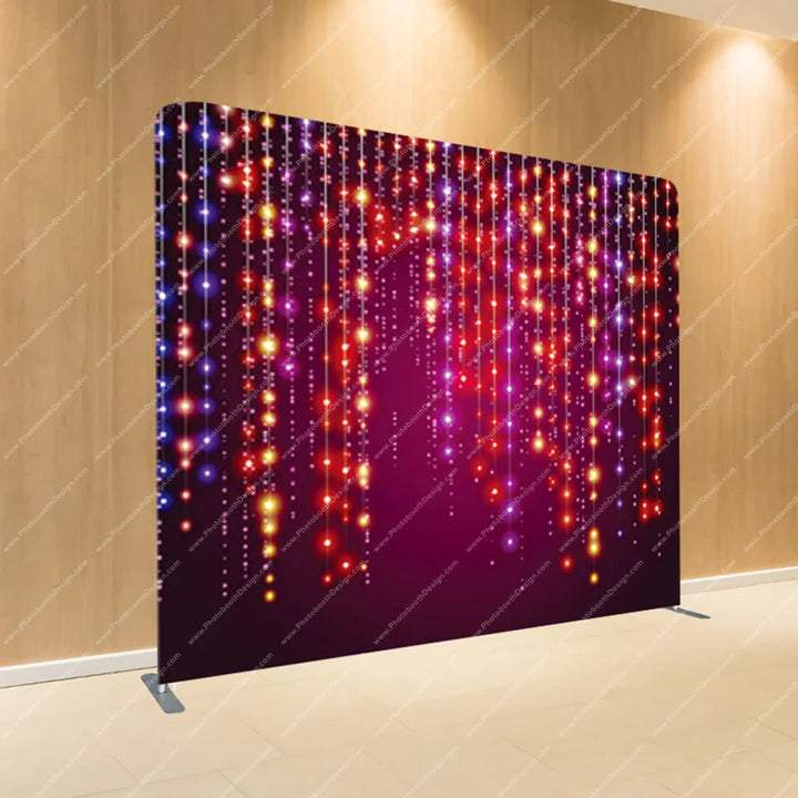 Hanging Lights Curtain – Pillow Cover Backdrop