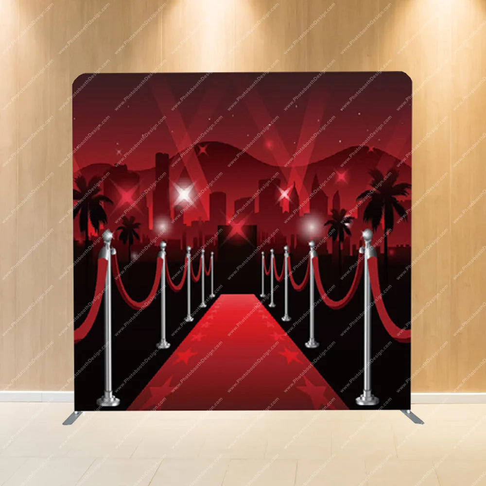 Hollywood Red Carpet Entrance - Pillow Cover Backdrop