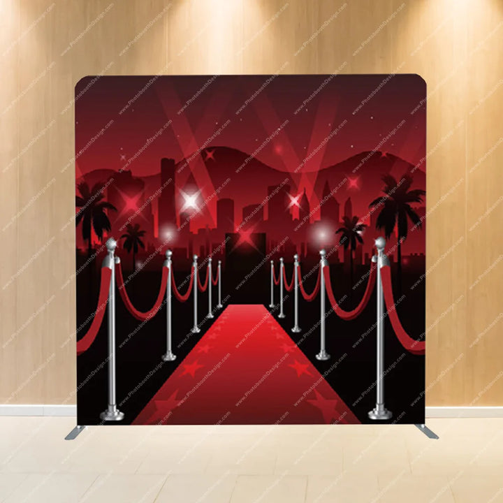 Hollywood Red Carpet Entrance - Pillow Cover Backdrop