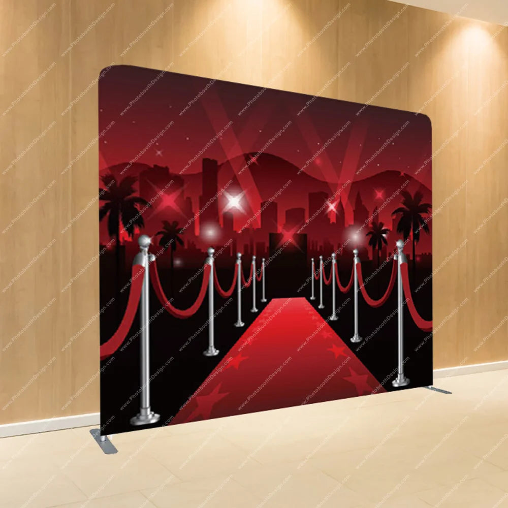 Hollywood Red Carpet Entrance - Pillow Cover Backdrop