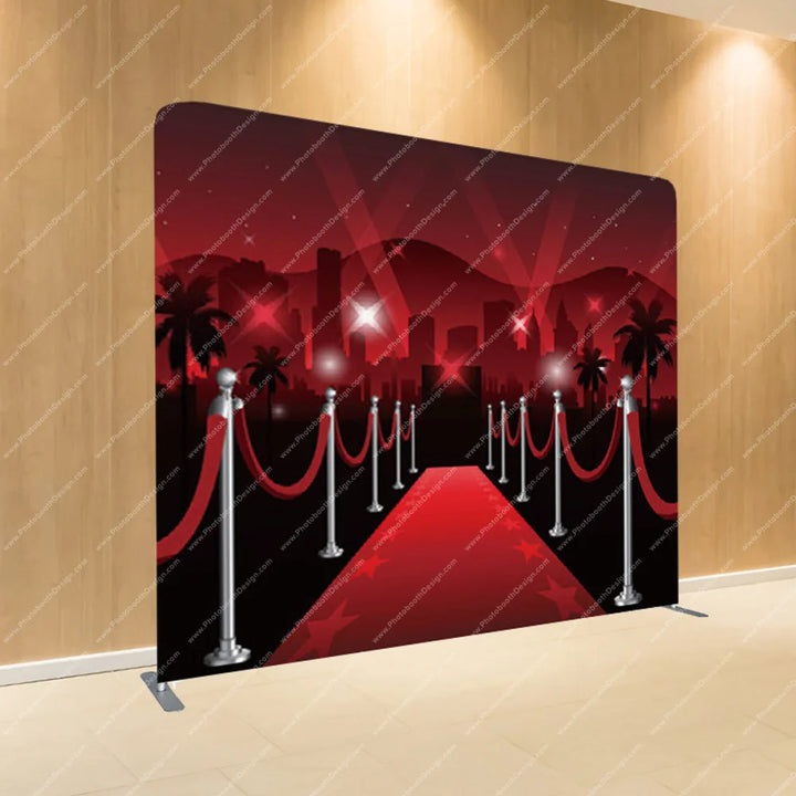 Hollywood Red Carpet Entrance - Pillow Cover Backdrop
