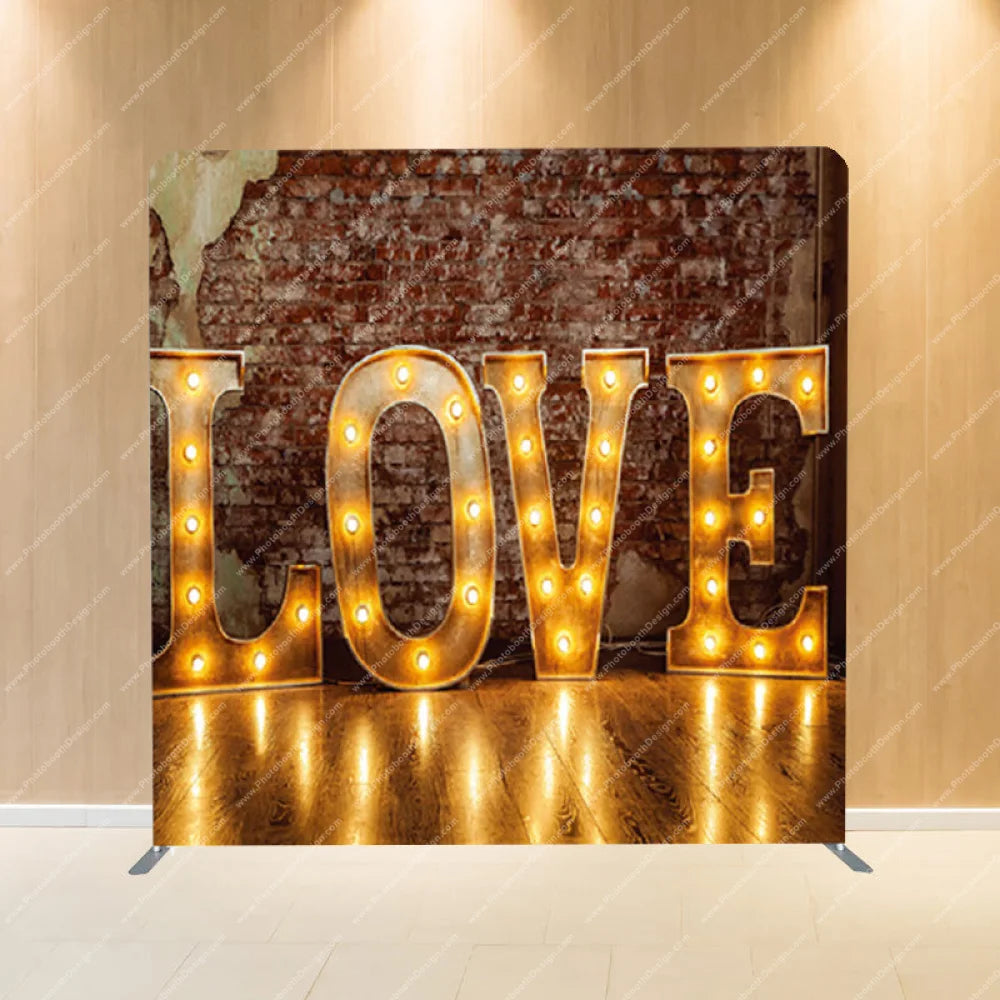 Illuminated Love - Pillow Cover Backdrop Backdrops
