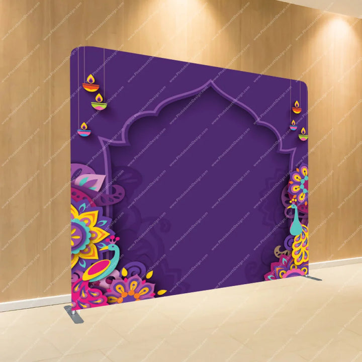 Indian Diwali Festival Of Lights - Pillow Cover Backdrop Backdrops