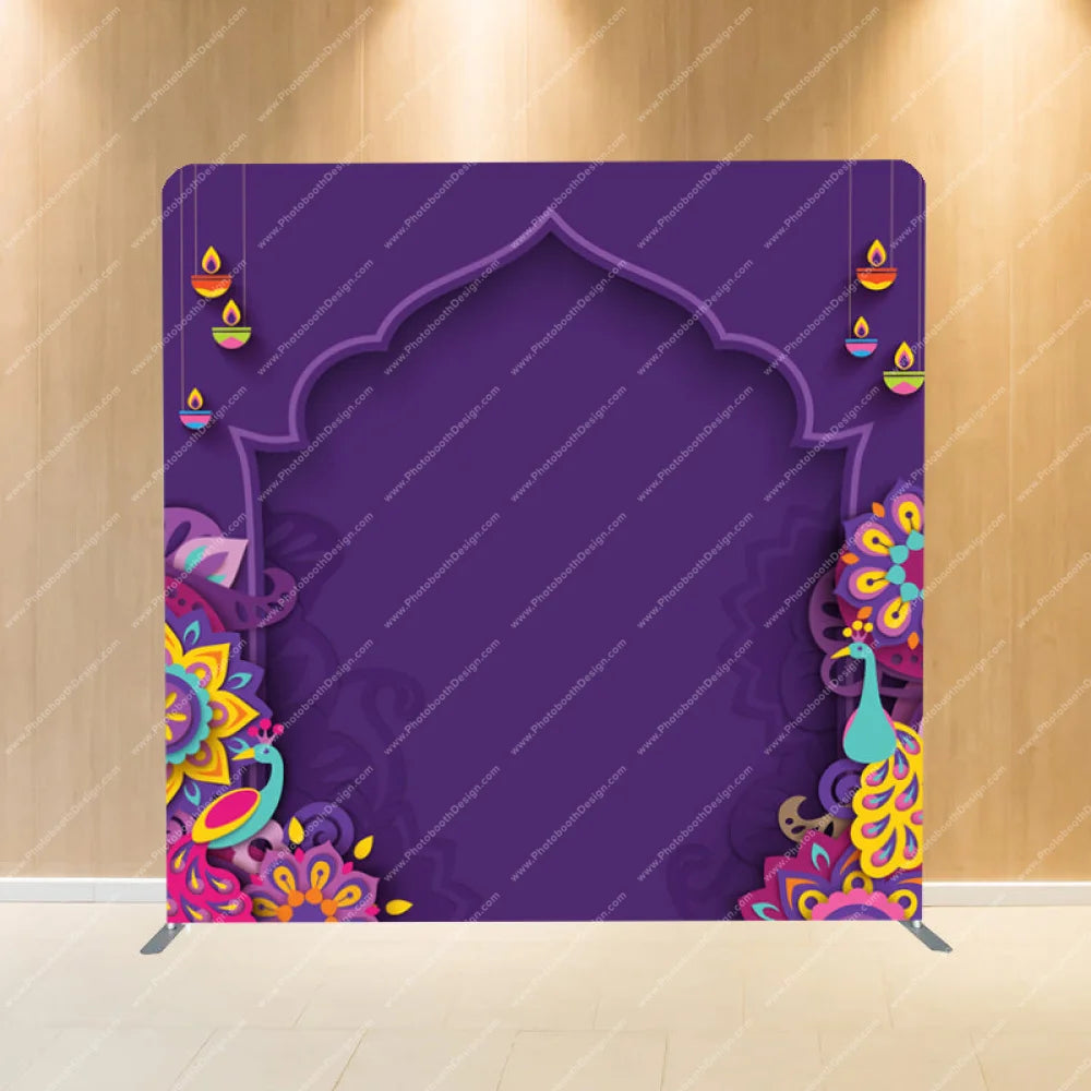 Indian Diwali Festival Of Lights - Pillow Cover Backdrop Backdrops